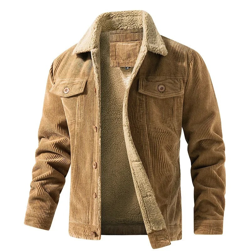 Herren Bomberjacke Sherpa-Futter Windschutz Kragen Taschen 10