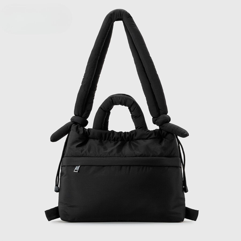 Damen Plüschtasche 2in1 Handtasche Rucksack Gepolstert 7