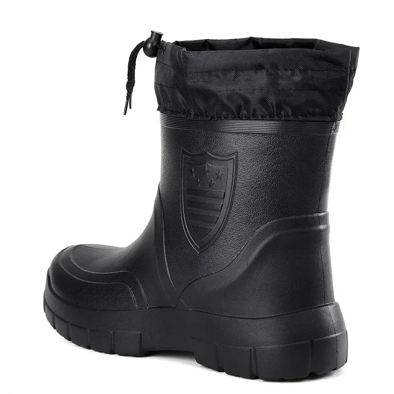 Gummistiefel | Männer Gefüttert Hohe Stiefel Winter