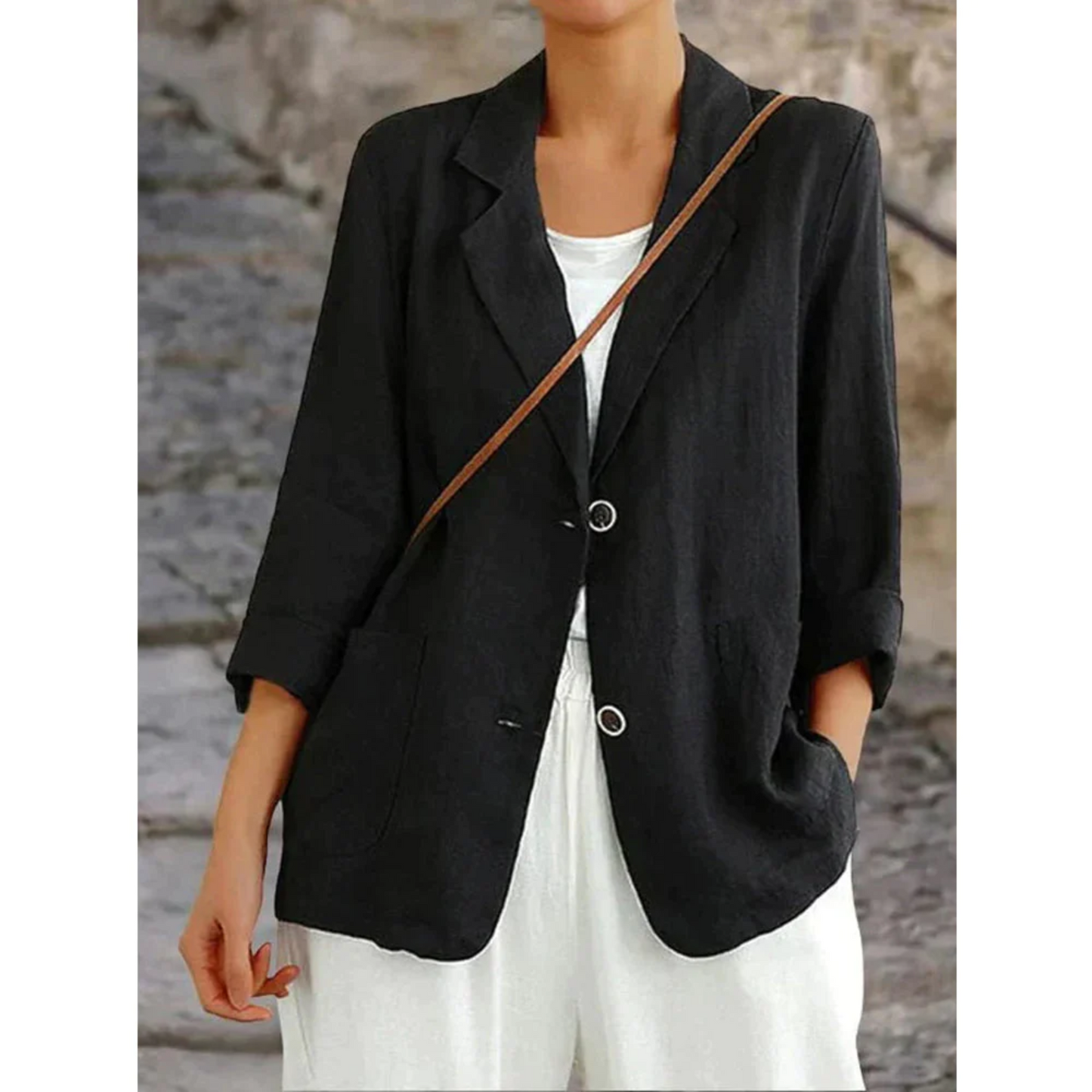 Hannah – Locker geschnittener Blazer mit Reverskragen 4