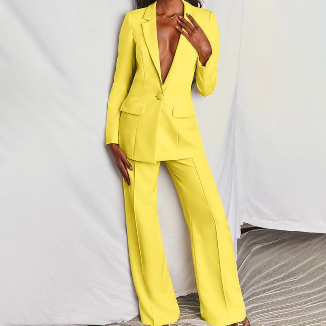 Hosenanzug Damen | Blazer & Weite Hose