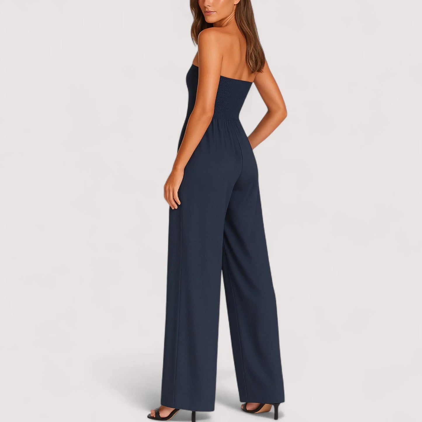 Sommer Jumpsuit Damen | Trägerlos & Elegantes Weites Bein