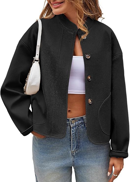 Jacke Damen | Stehkragen & Kurze Oversized-Passform