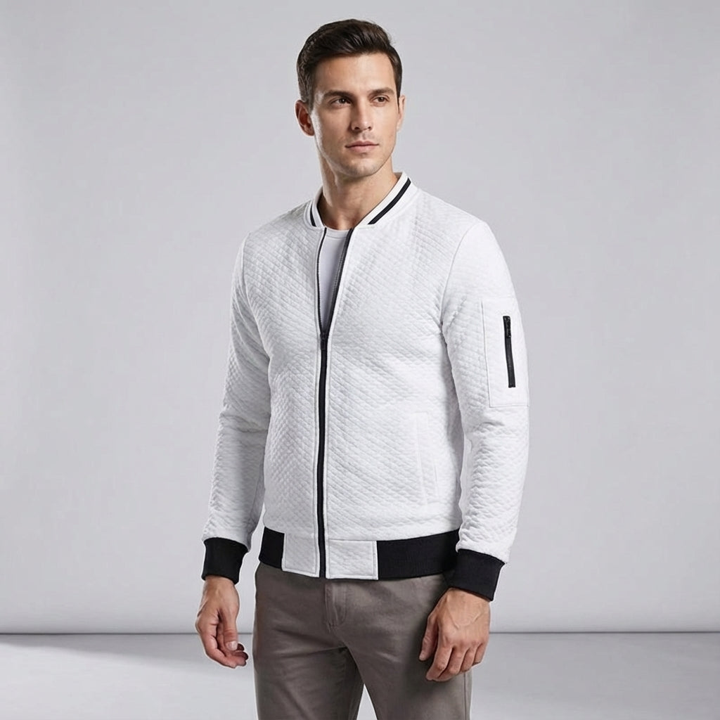 Jacke Herren | Stepp-Optik & Baseball-Kragen