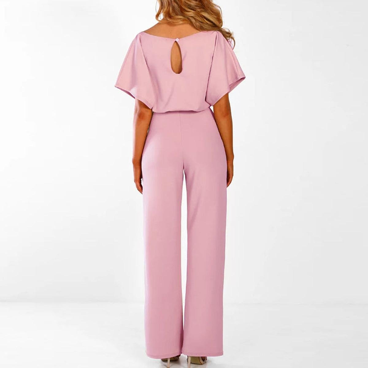 Jumpsuit Damen | Lässiger Einteiler mit Bindegürtel