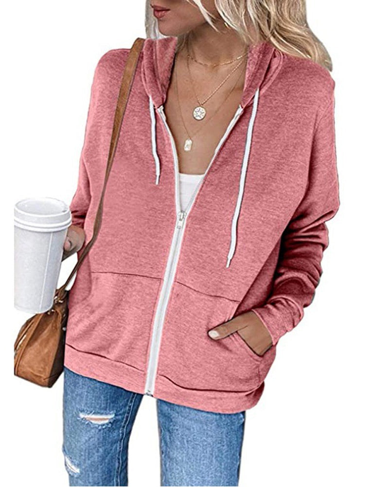 Kapuzenpullover Damen | Bequem & Vielseitig mit Reißverschluss