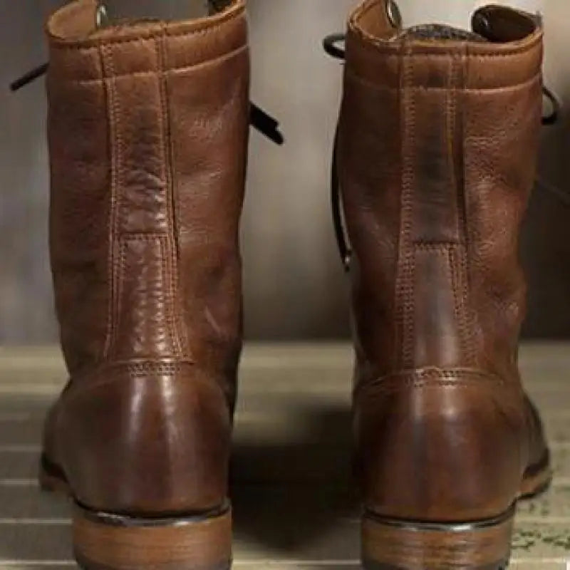 Knöchelhohe Lederstiefel für Damen | Flexible Passform,