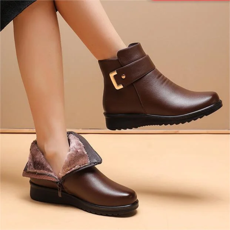 Knöchelhohe Stiefel für Damen | Echtes Leder