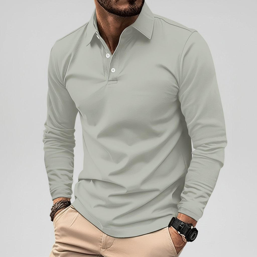 Langarm Polo Shirt Herren | Slim Fit & Bequem für den Alltag