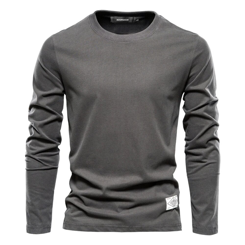 Langarmshirt Herren | Rundhals & Klassischer Basic-Schnitt