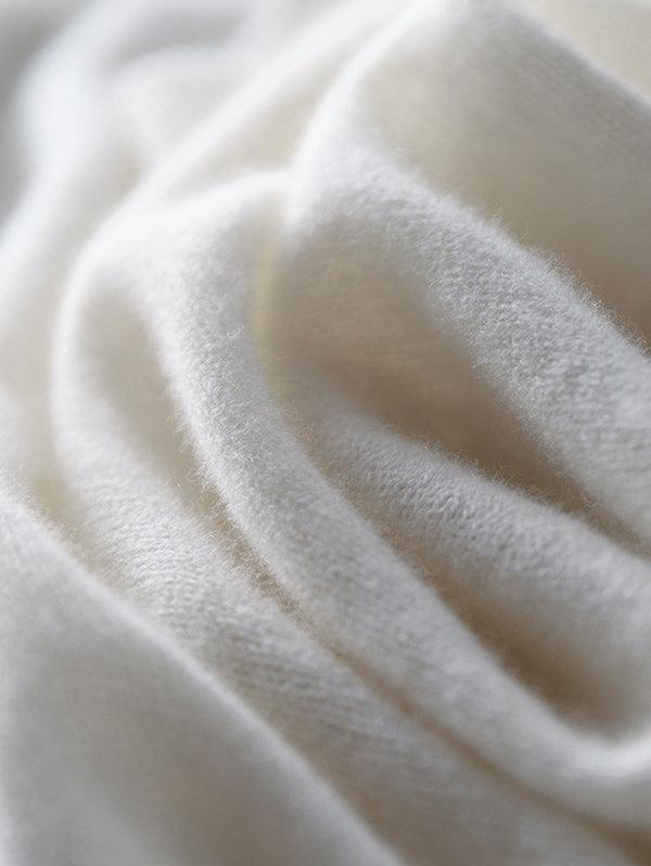 Luxuriöser, weicher Kaschmirpullover mit V-Ausschnitt für Damen 8