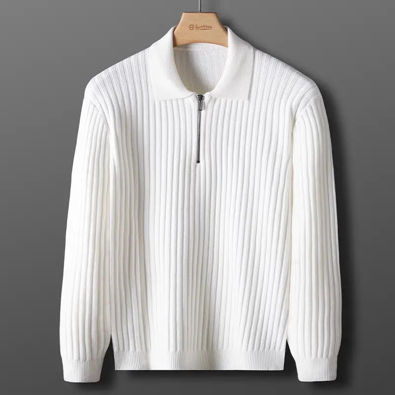 Polopullover für Herren, Reißverschluss | Winter