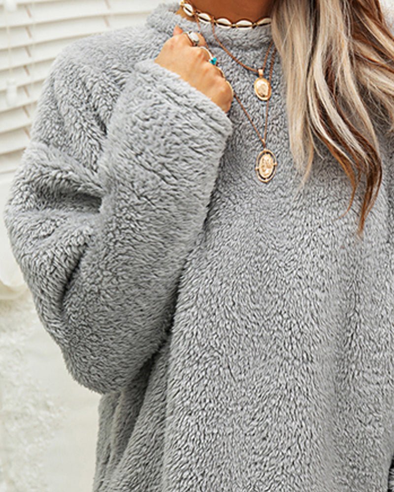 Pullover Damen mit Rundhals | Flauschig & Kuschelig