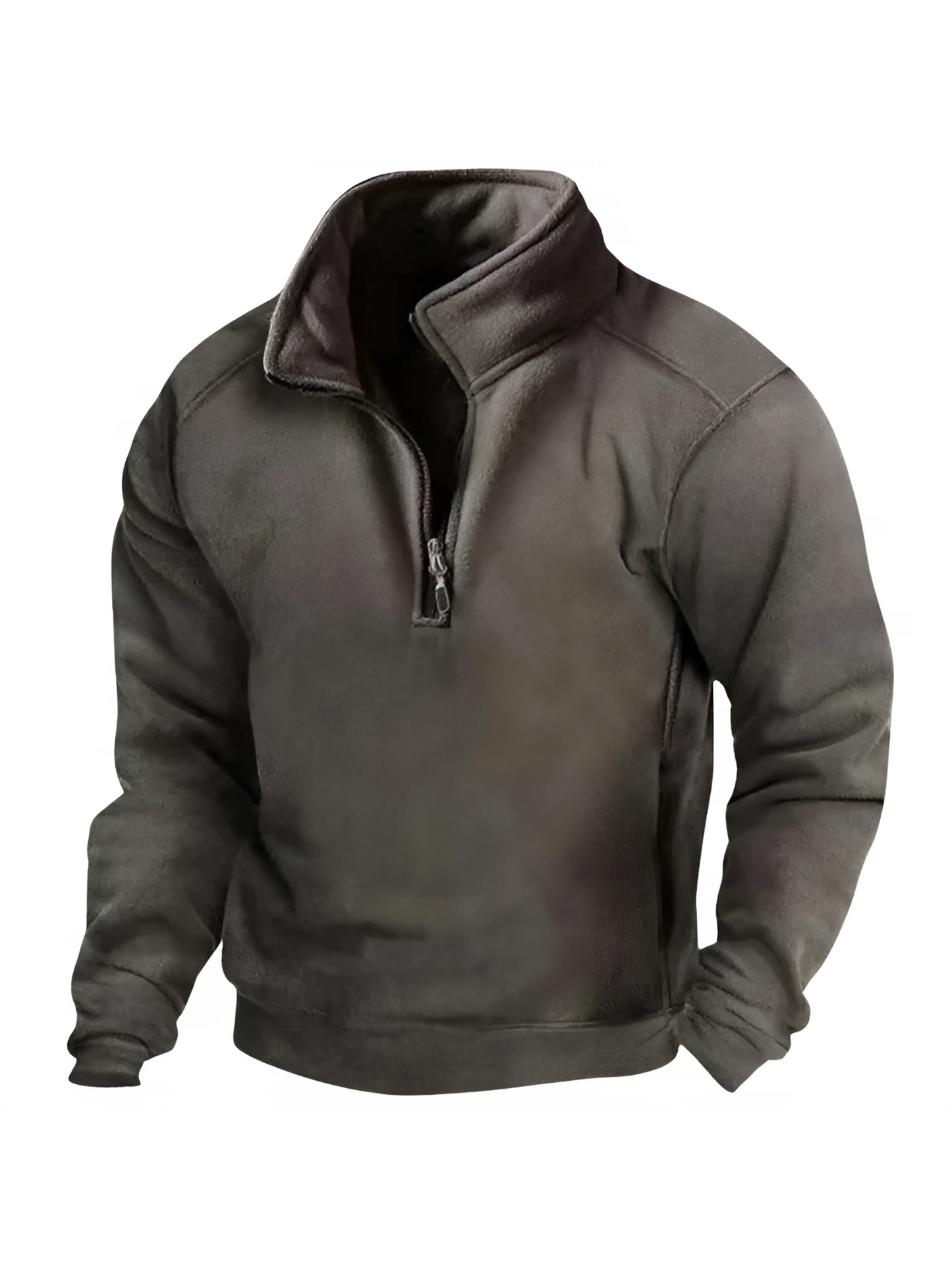 Rollkragenpullover Herren | Halbem Reißverschluss