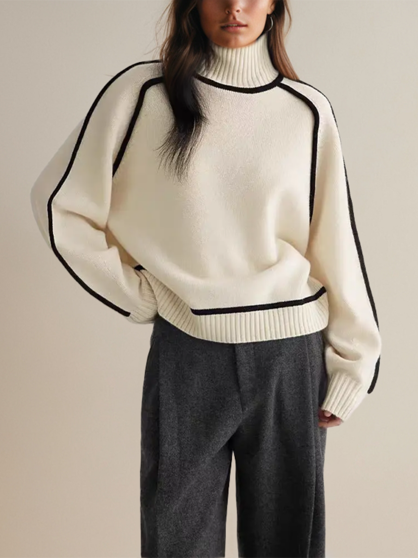 Rollkragenpullover für Damen | Relaxed Fit