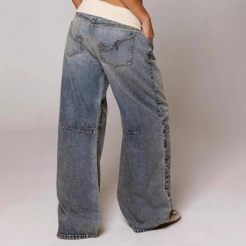 Baggy Jeans Damen | Niedriger Bund & Weites Bein 4