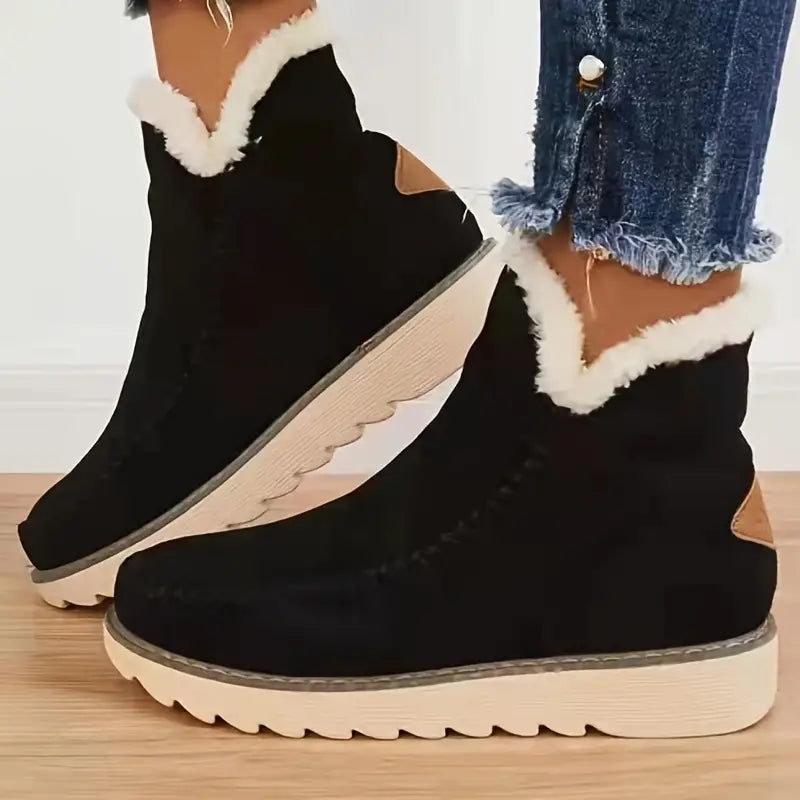 Schaffellstiefel für Damen | Rutschfeste Gummisohle
