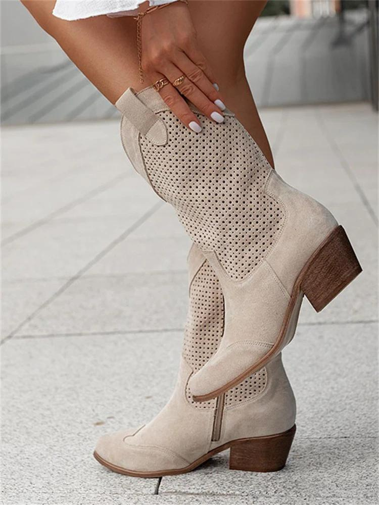 Stiefel Damen | Blockabsatz & Atmungsaktiv im Western-Style