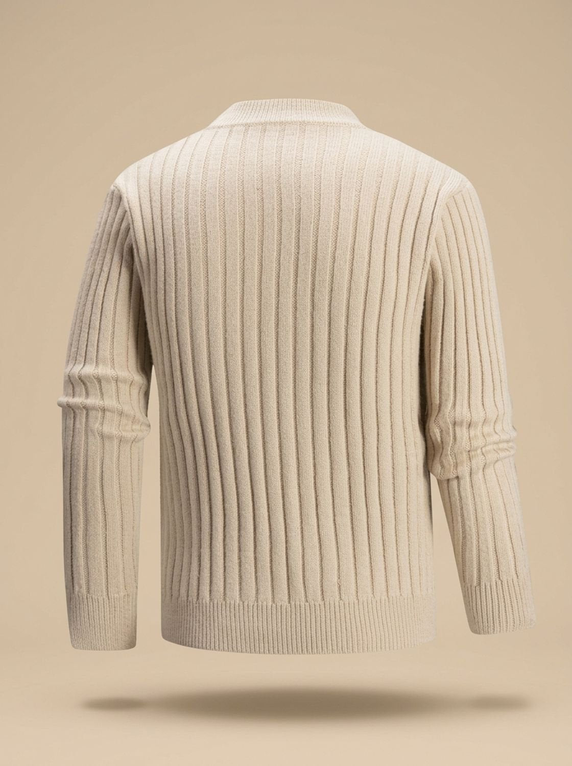 Strickpullover Herren | Zopfmuster mit Rollkragen