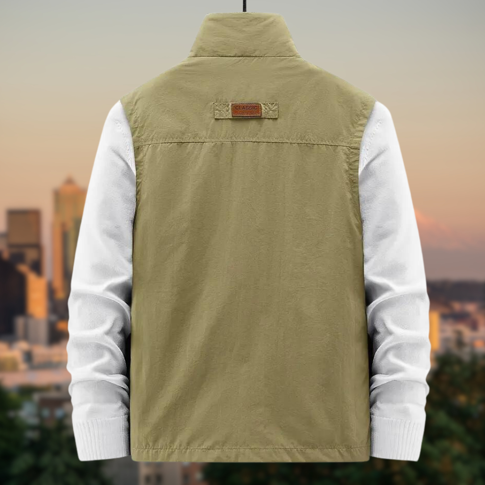 Weste Herren | Utility-Look & Multi-Taschen