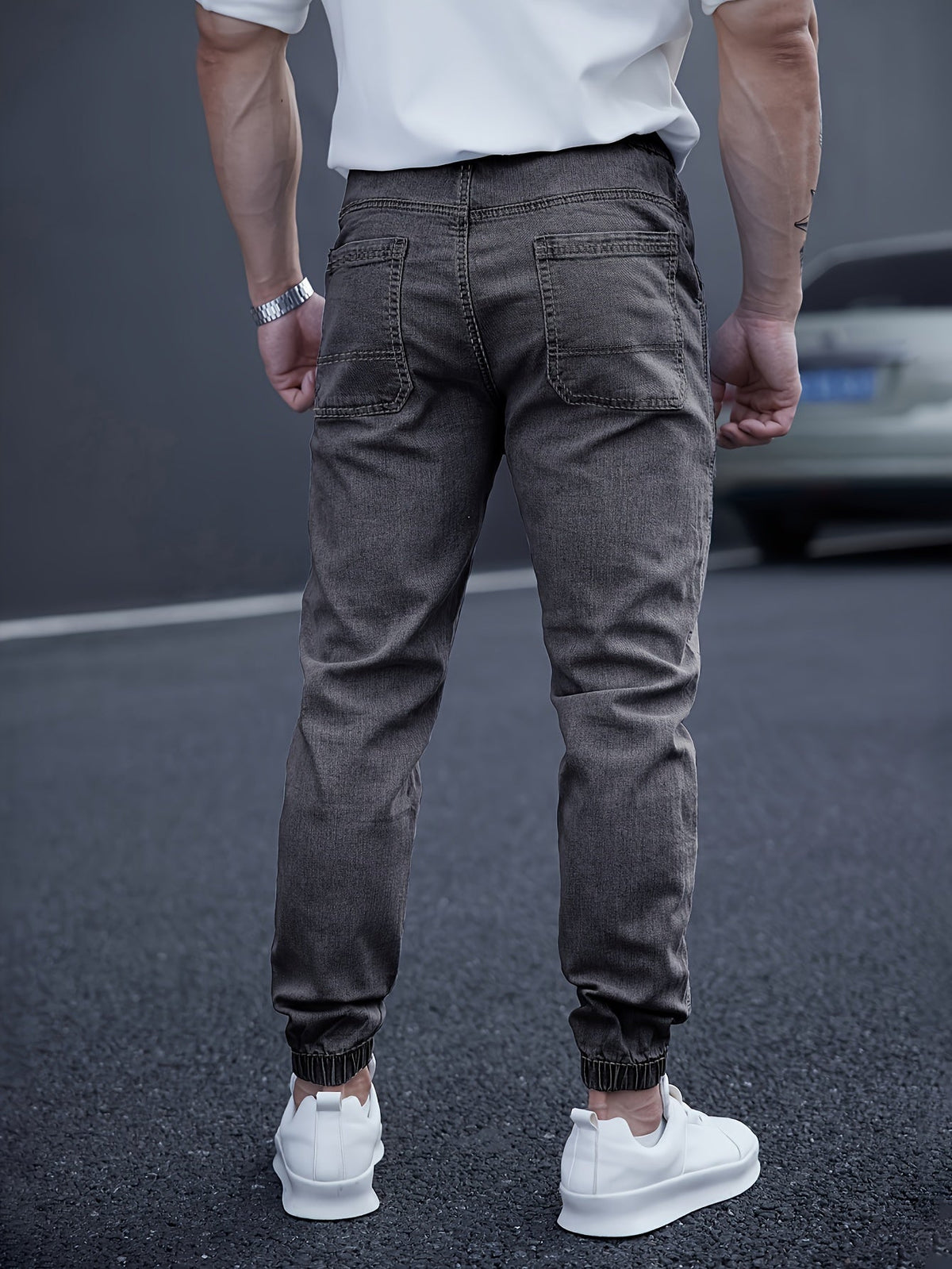 Jogger Jeans Herren | Elastischer Bund & Slim Fit 12