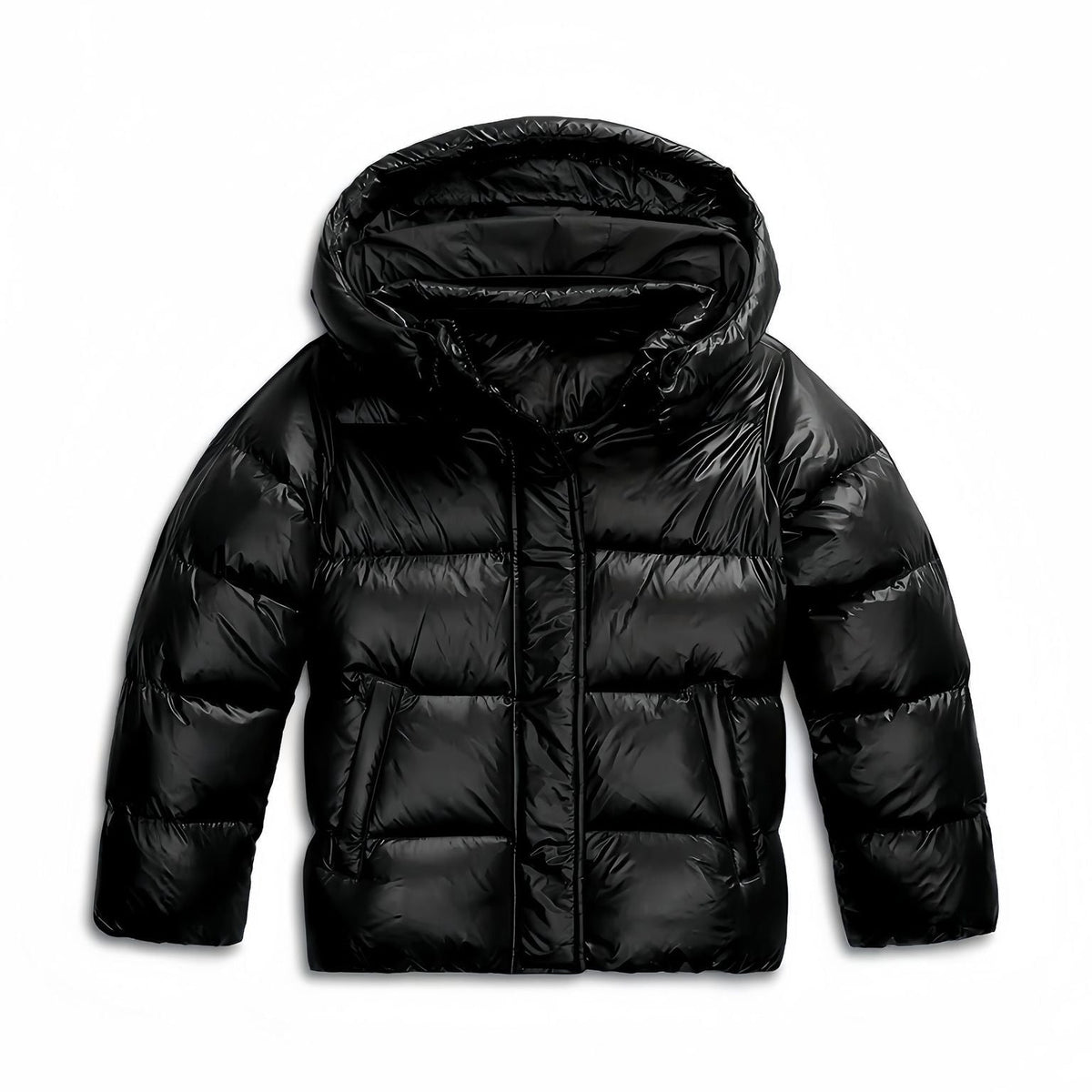 Bryndeva | Damen Gesteppte Winterjacke mit Kapuze - Black - Image 6