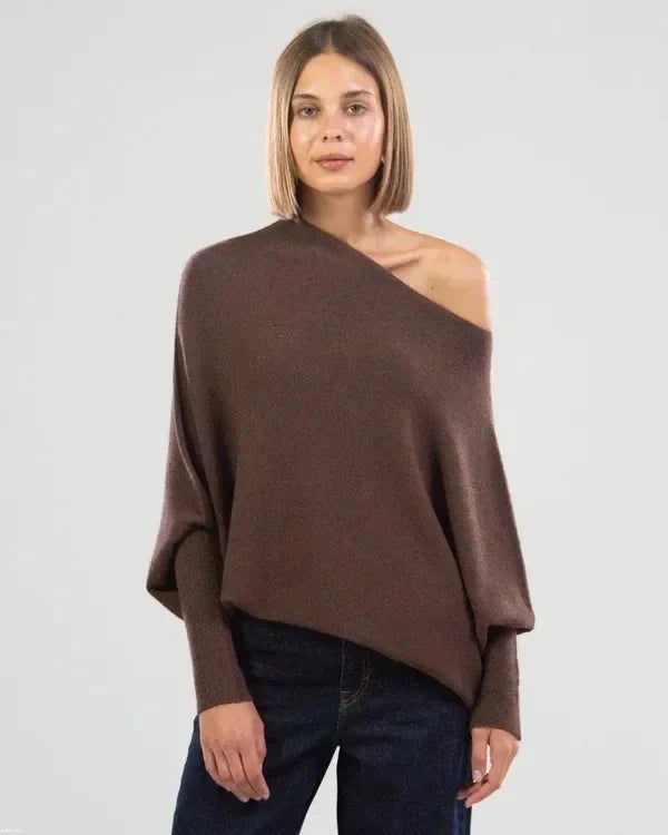 Pullover Damen Oversized | Asymmetrisch Drapiert 10