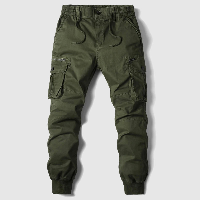 Caelan | Herren Cargo Jogger Hose mit Cargotaschen - Khaki - Image 6
