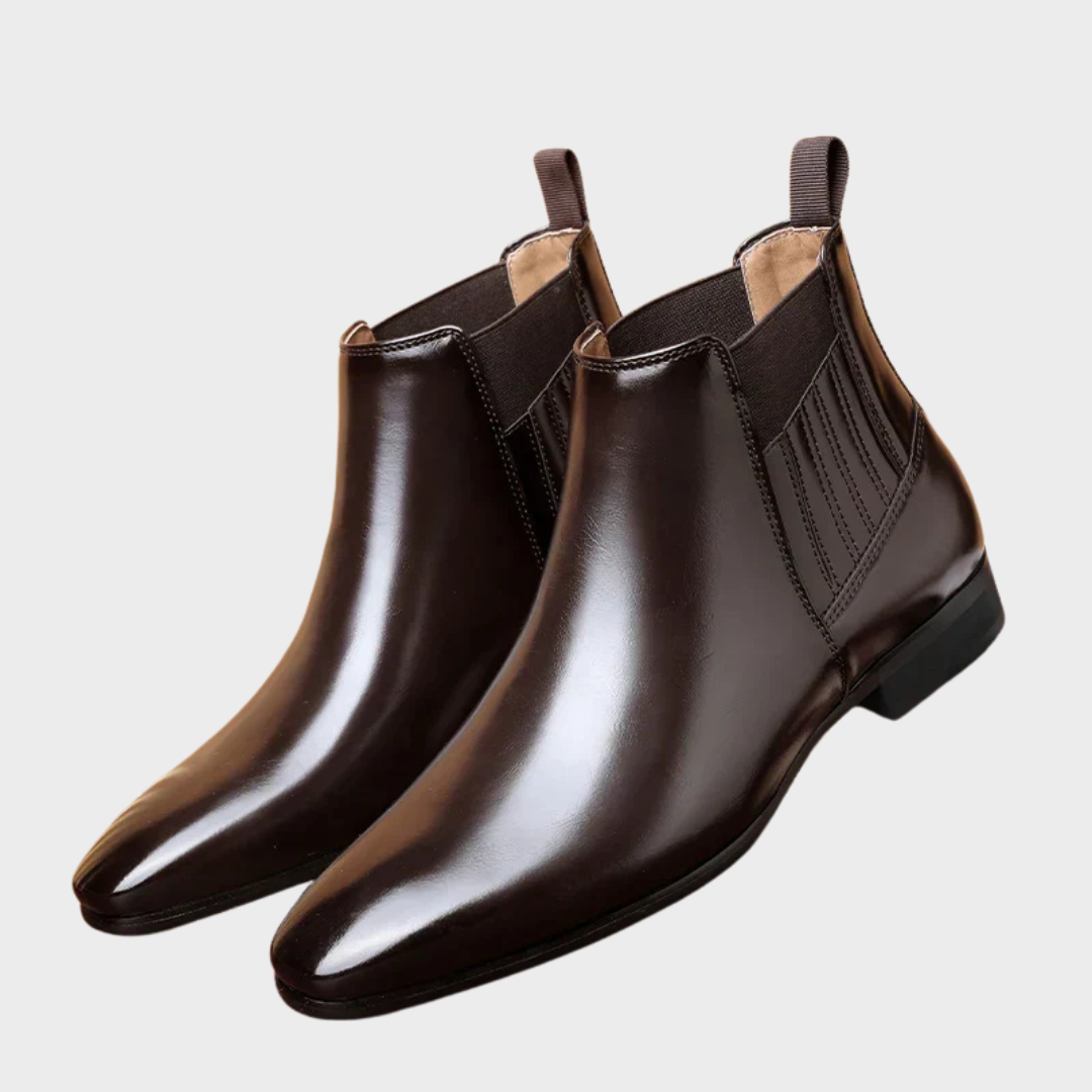 Cajetan | Herren Chelsea Ankle Boot Dunkelbraun - Dark Brown - Image 8