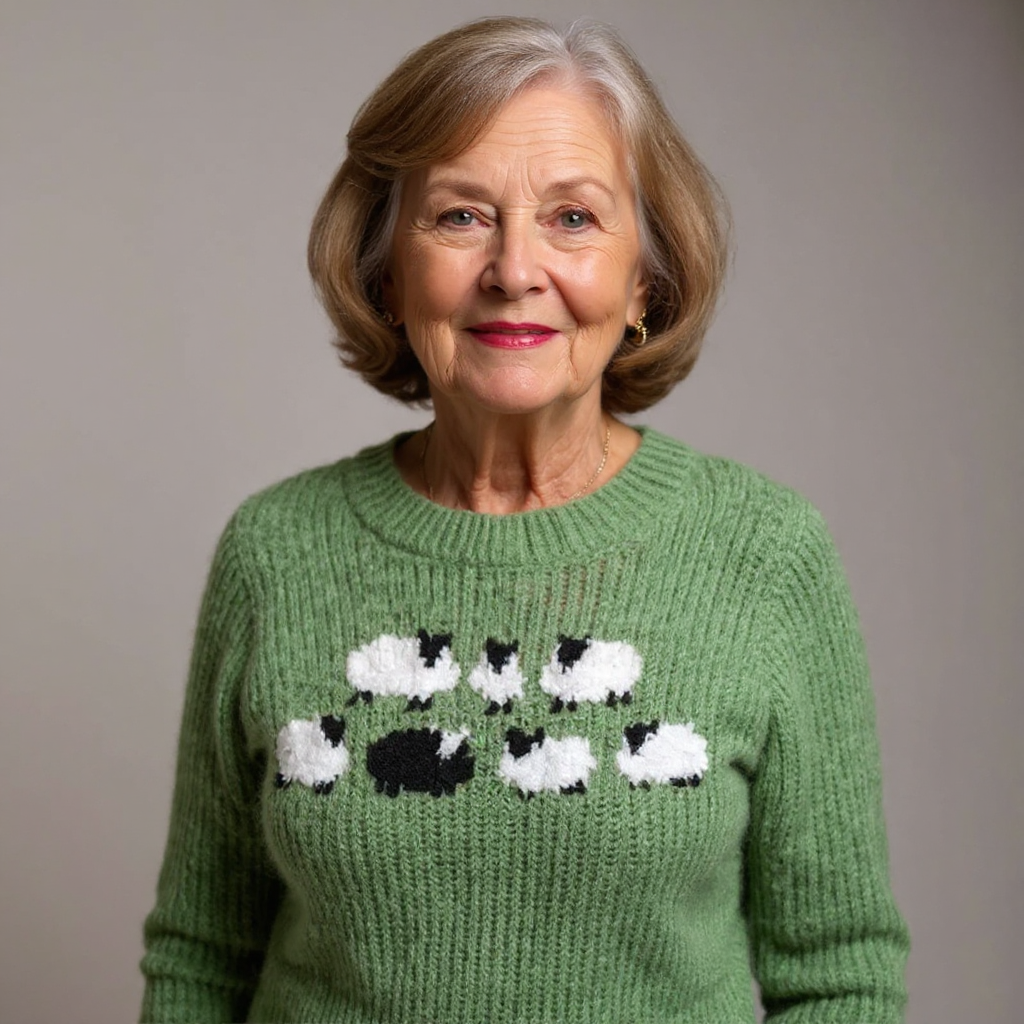 Strickpullover Damen | Vintage Muster & Kuschelig Weich 4