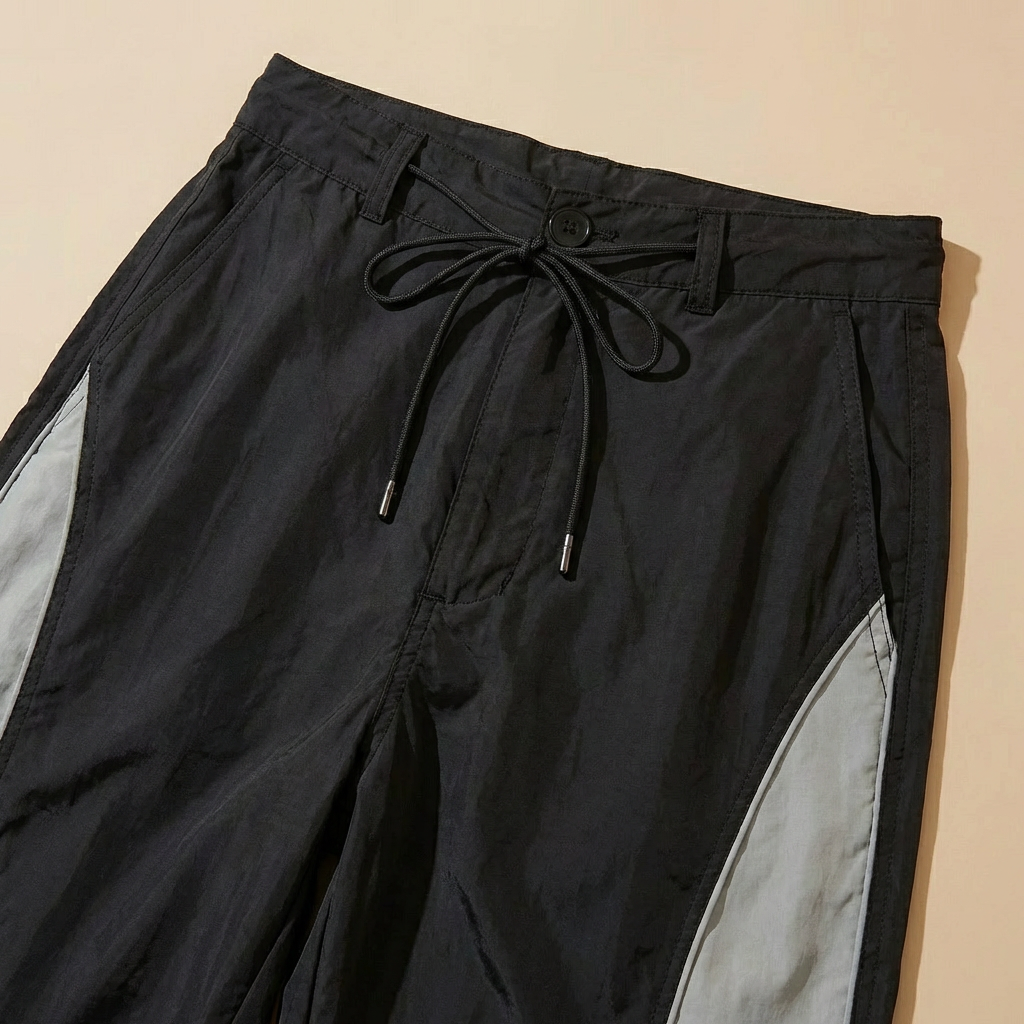 Damen Parachute Hose Lockeres Bein Streetwear Jogger 3