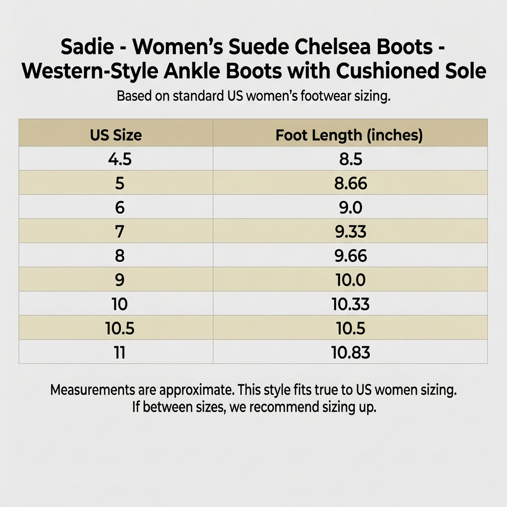 Damen Chelsea Boots Western-Style gepolsterte Sohle 8