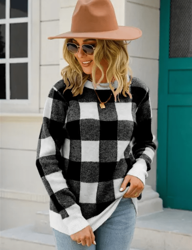 Pullover Damen | Karomuster & Zeitloser Stil 4