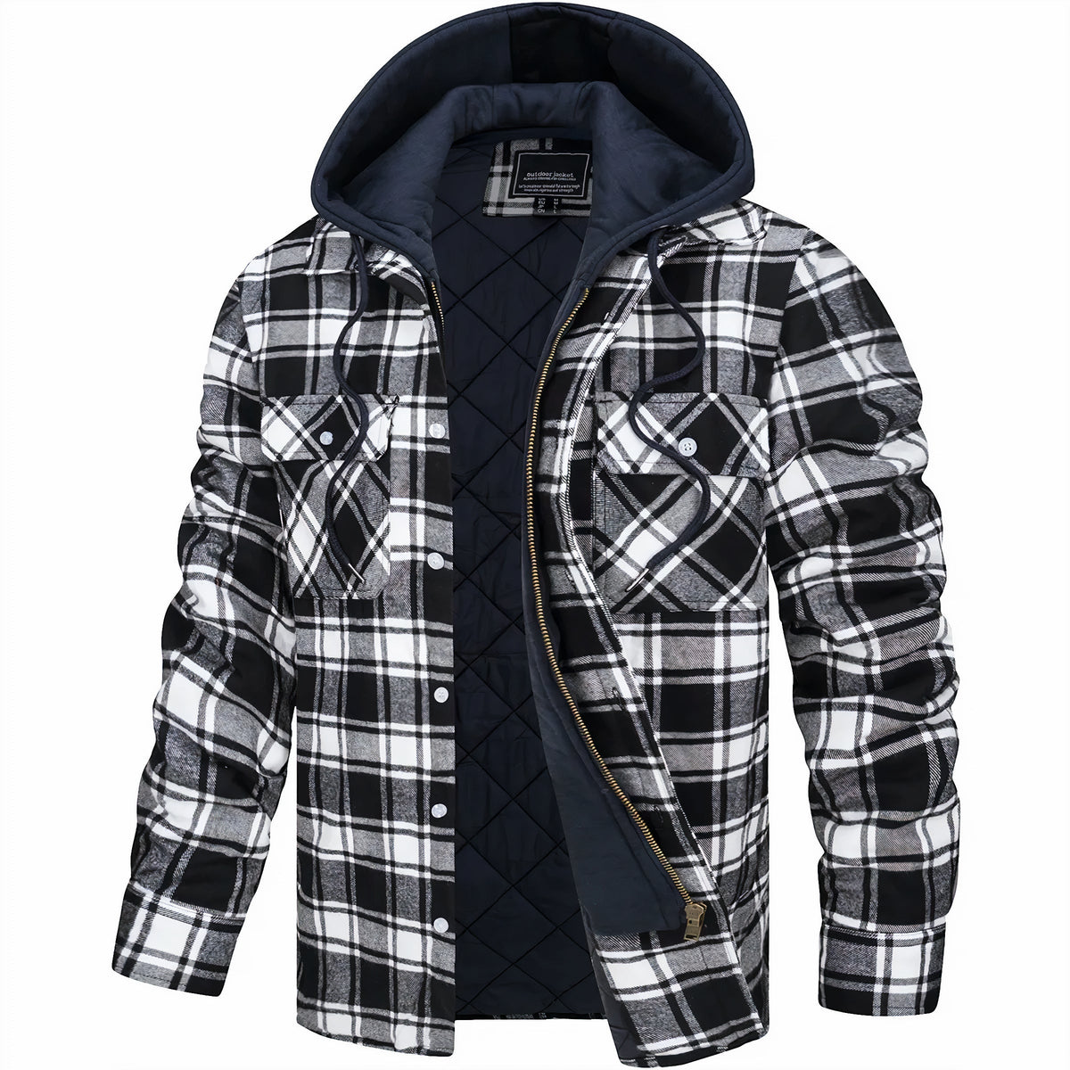 Holzfällerjacke Herren | Kariertes Design & Warm 6