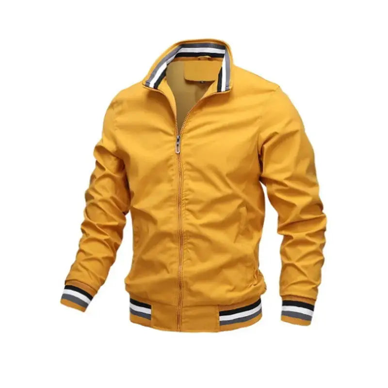 Herren Windbreaker Wasserdicht Bomberjacke Frontreißverschluss 4