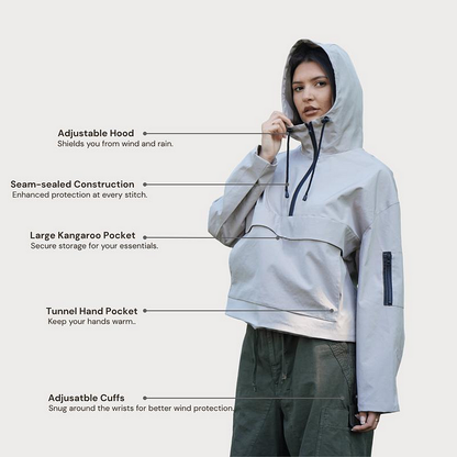 3-in-1 Outdoorjacke Damen | Wasserdicht & Winddicht 3