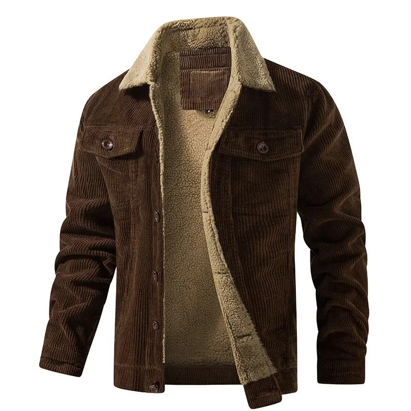 Herren Bomberjacke Sherpa-Futter Windschutz Kragen Taschen 9