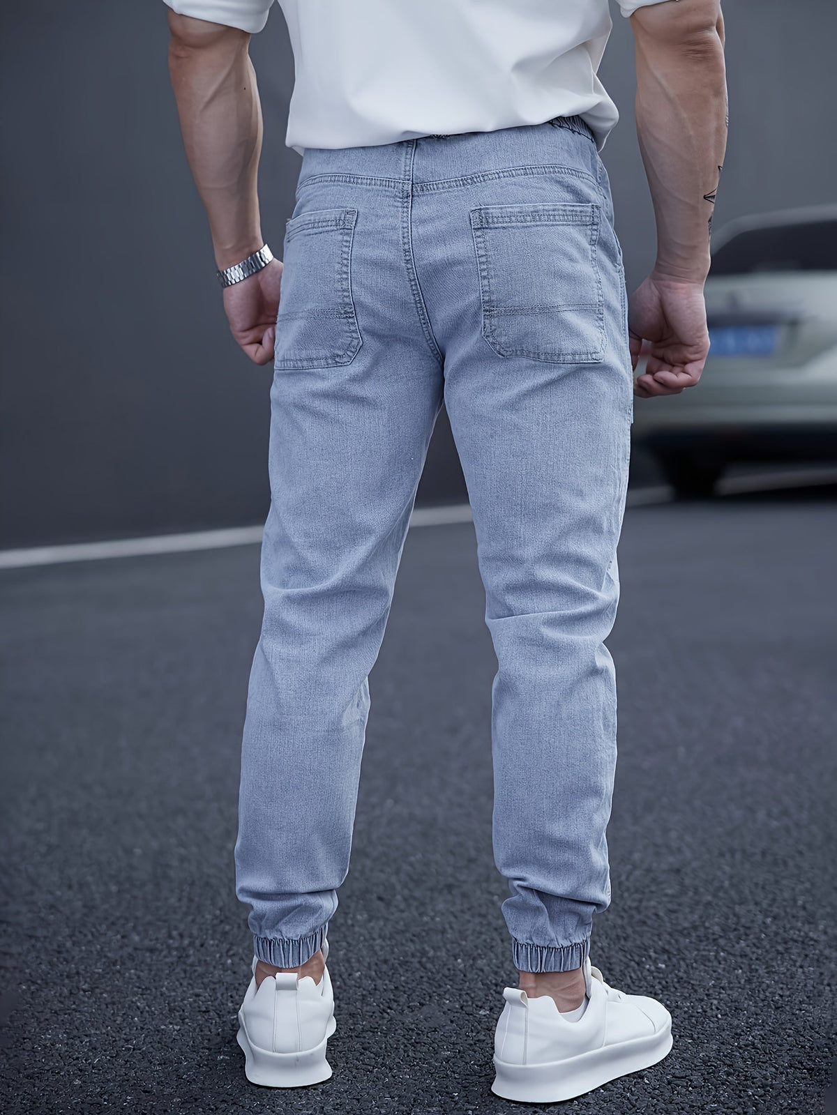 Jogger Jeans Herren | Elastischer Bund & Slim Fit 10