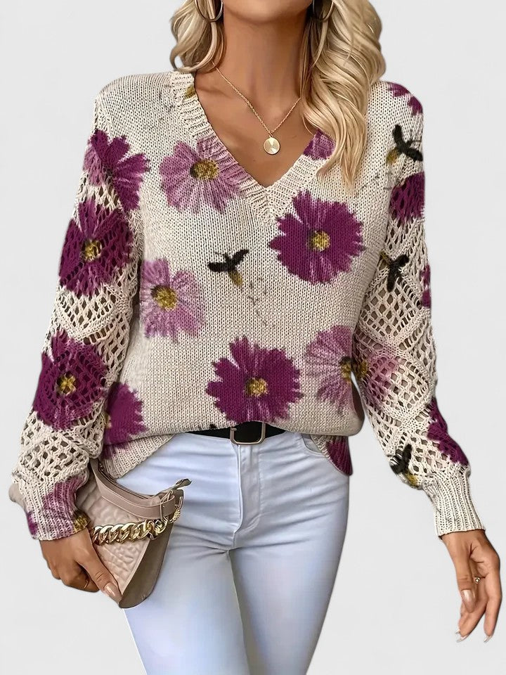 Pullover Damen | Florales Muster & Weicher Tragekomfort 2