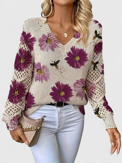 Pullover Damen | Florales Muster & Weicher Tragekomfort 2