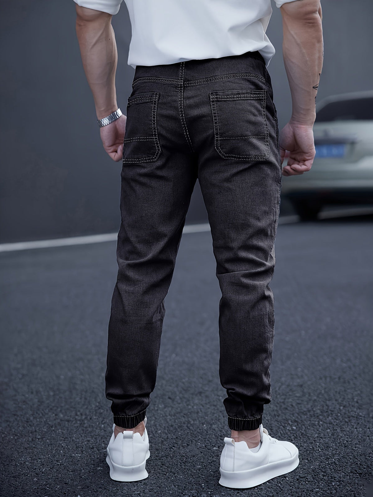 Jogger Jeans Herren | Elastischer Bund & Slim Fit 11