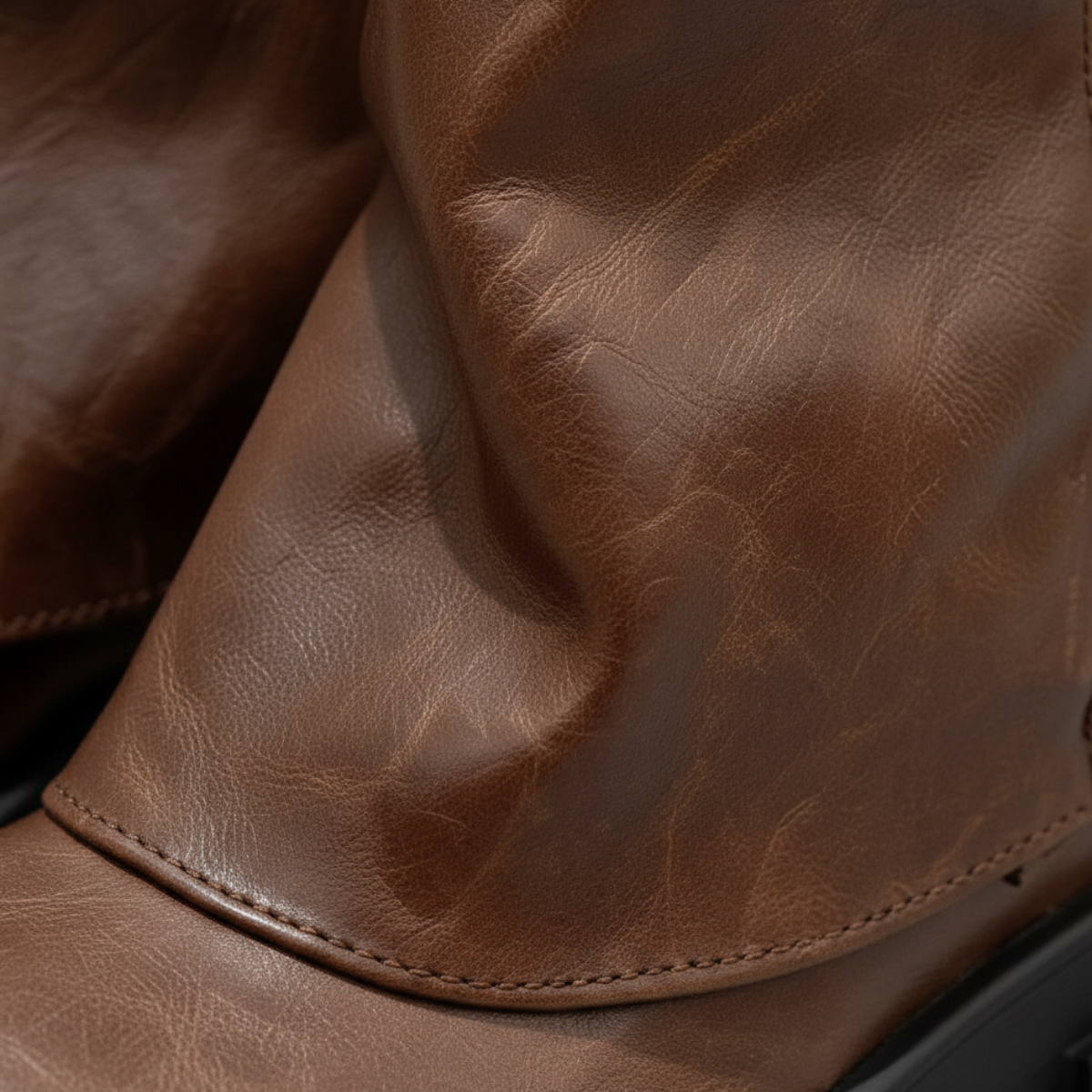 Damen Stiefel Schnallen Profilsohle Boots Used Look 3