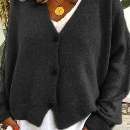 Strickjacke Damen | V-Ausschnitt mit Knopfleiste 6