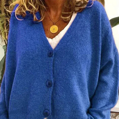 Strickjacke Damen | V-Ausschnitt mit Knopfleiste 9