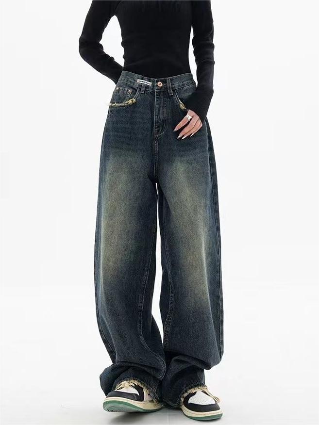 Baggy Jeans Damen | Vintage Waschung & Boyfriend Fit 4