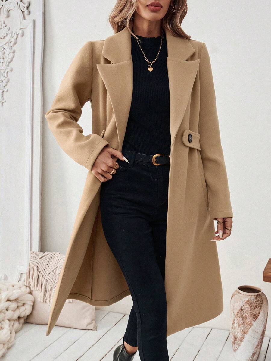 Mantel Damen | Streckender Schnitt mit Revers 11