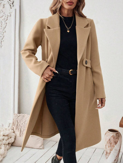 Mantel Damen | Streckender Schnitt mit Revers 11