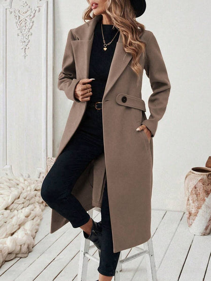 Mantel Damen | Streckender Schnitt mit Revers 17