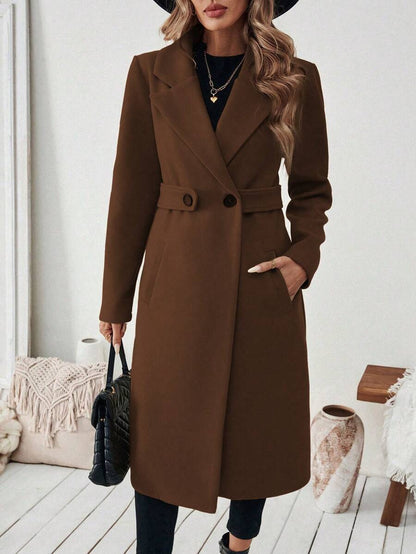 Mantel Damen | Streckender Schnitt mit Revers 2