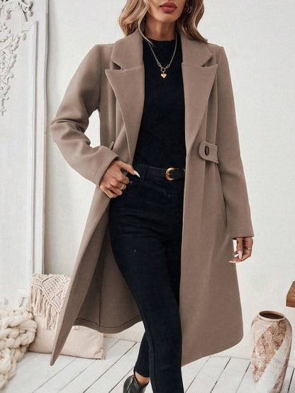 Mantel Damen | Streckender Schnitt mit Revers 19